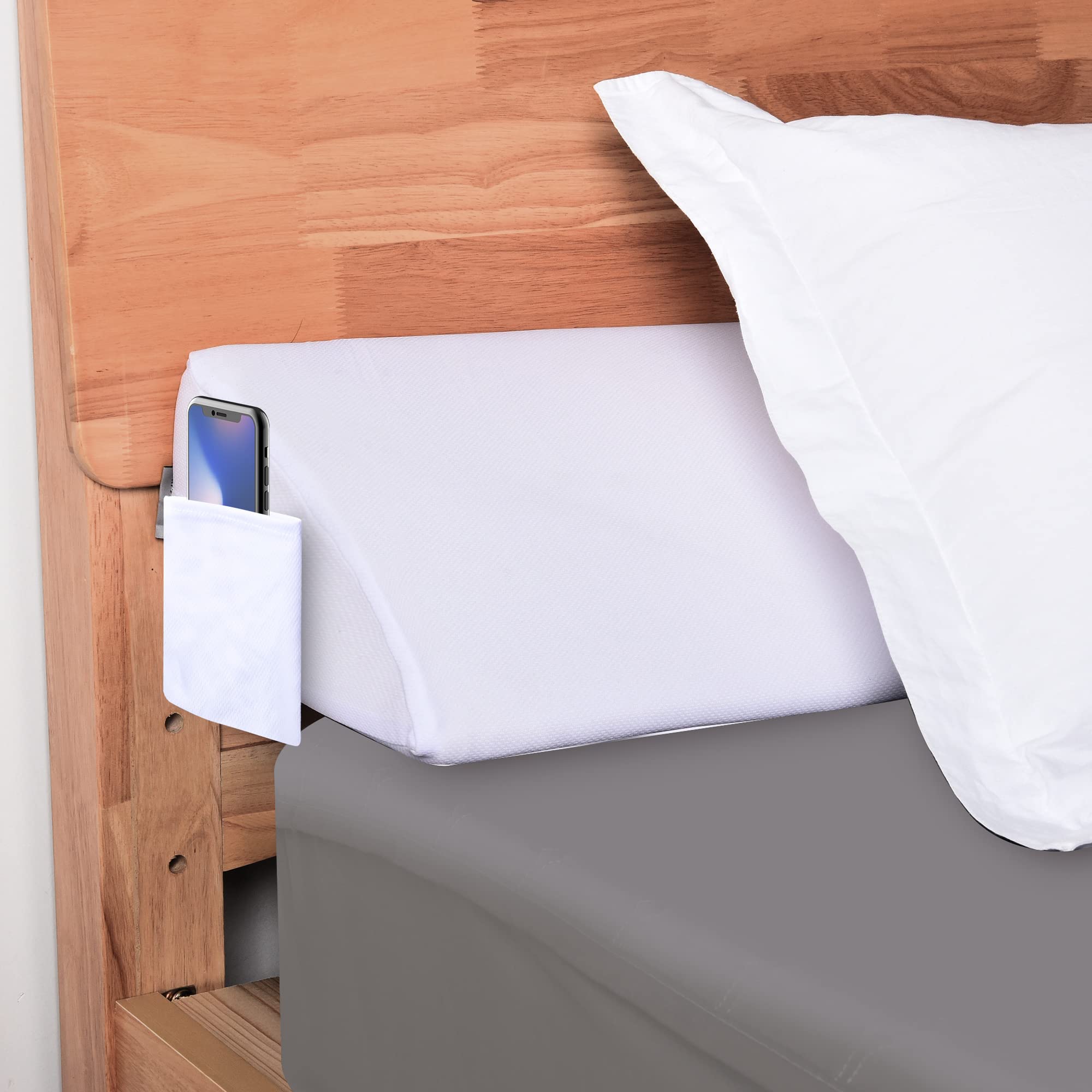 Moavica Bed Wedge Pillow, King Size(10'X6'X76') Between Your Mattress And Headboard Or Wall, Bed Gap Filler (0-7') (Arched W